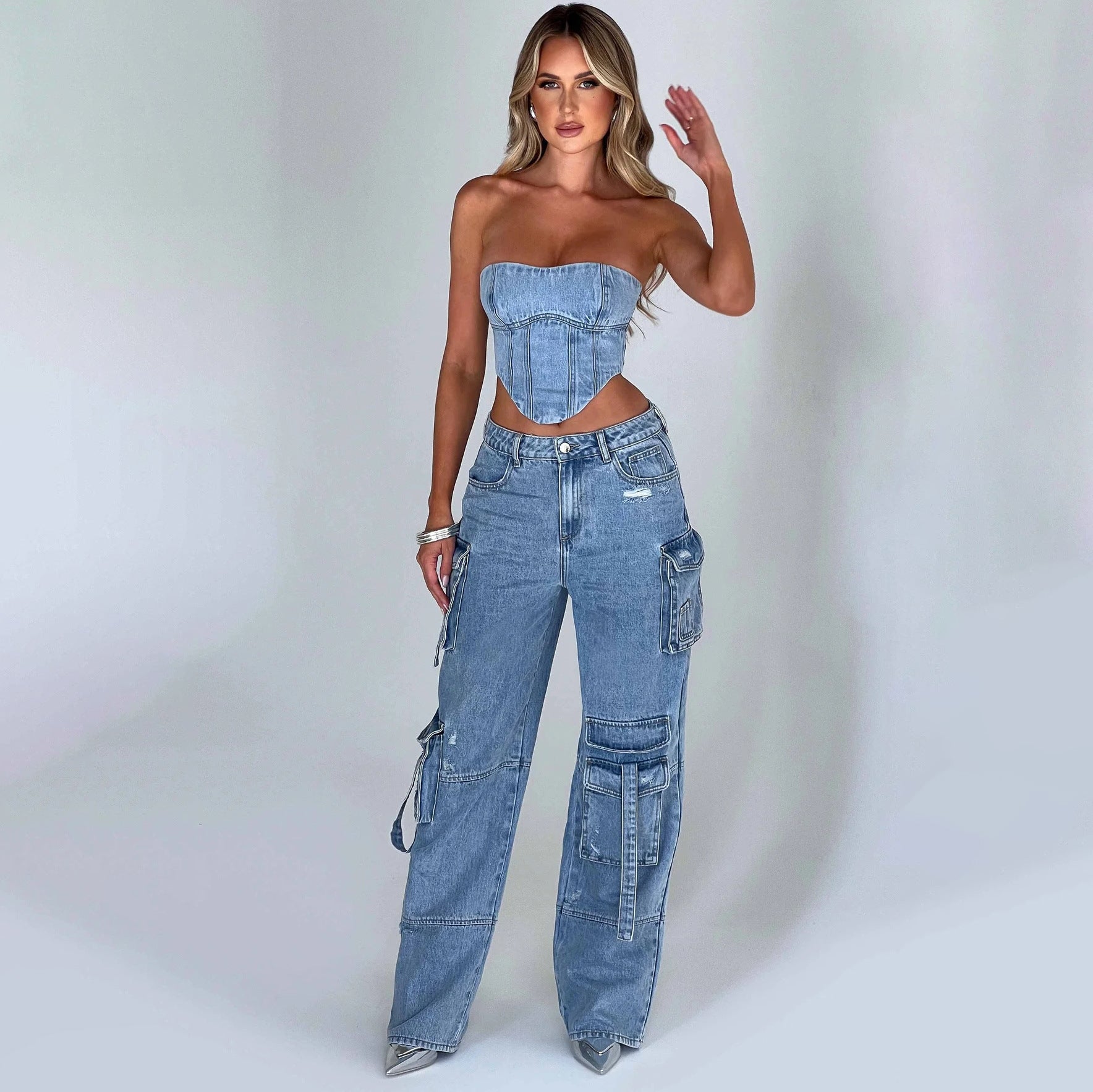 Lyra | Denimhose mit Bequemer Passform und Weitem Bein für Damen