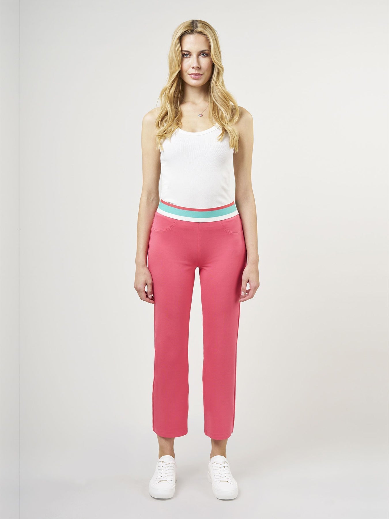 Livia | Cropped Flare Hose mit Bequemem Jersey-Stretch für Frauen