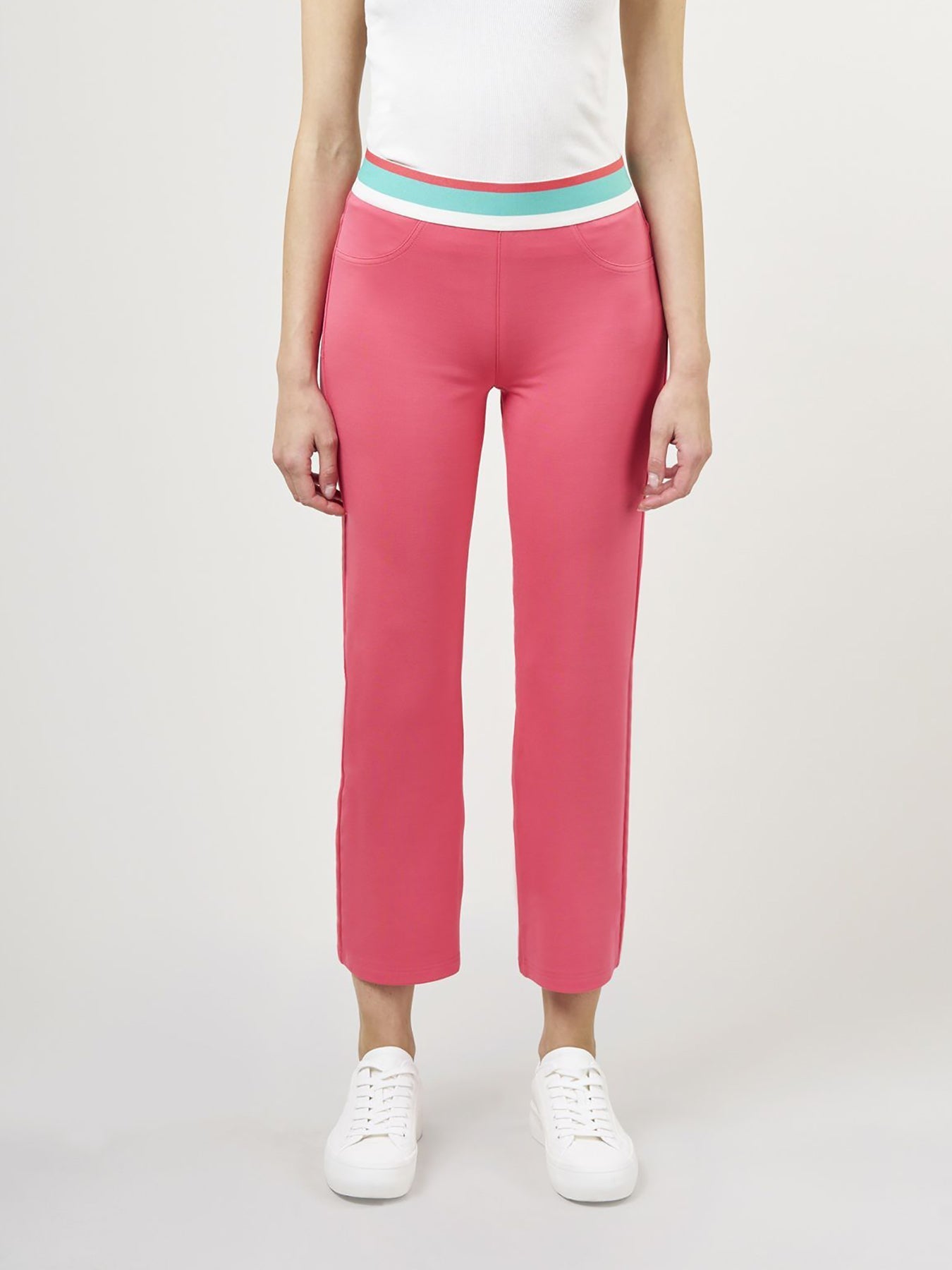 Livia | Cropped Flare Hose mit Bequemem Jersey-Stretch für Frauen