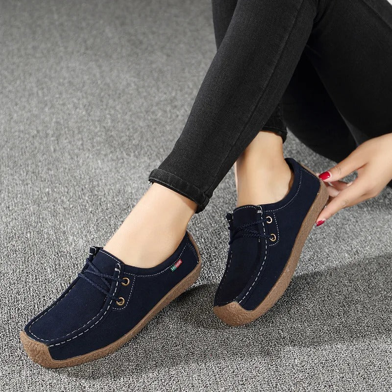 Malen - Damen-Turnschuhe aus Wildleder