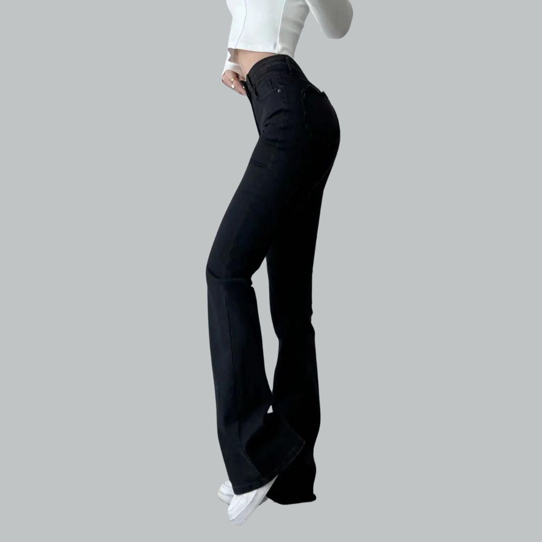 Siena | Jeans mit Herzfransen und Hochbund für einen verspielten Look
