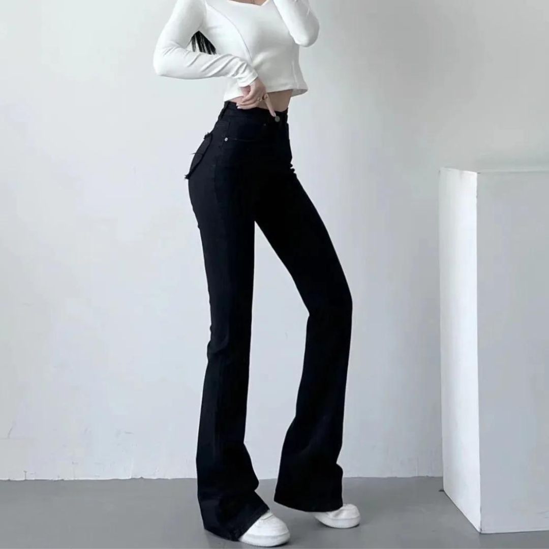 Siena | Jeans mit Herzfransen und Hochbund für einen verspielten Look