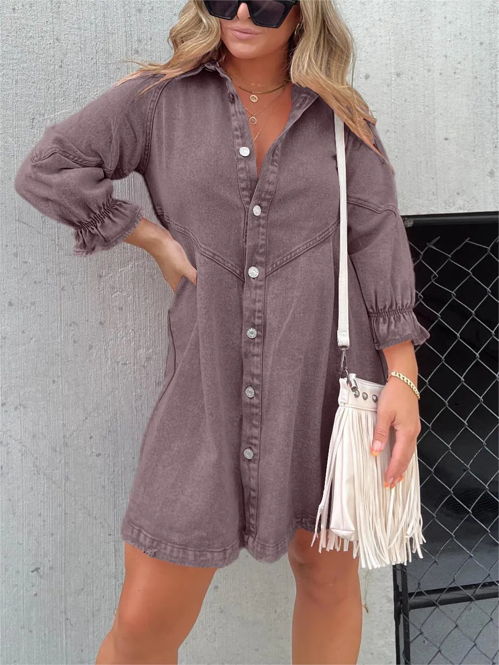Zephyr | Elegance - Gewaschene Zephyr | Bluse mit Puffärmeln - Trendy und stilvolle Damenbluse