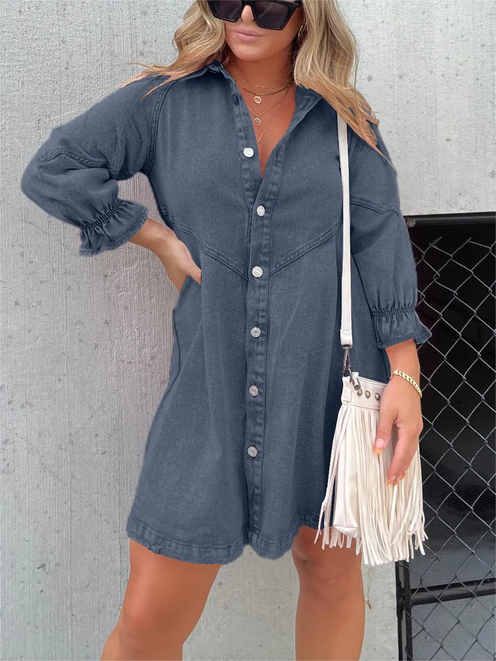 Zephyr | Elegance - Gewaschene Zephyr | Bluse mit Puffärmeln - Trendy und stilvolle Damenbluse