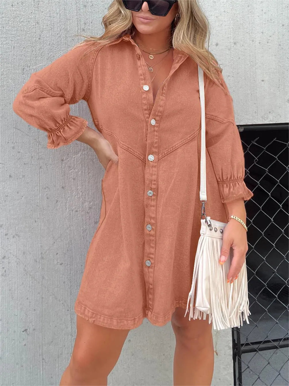 Zephyr | Elegance - Gewaschene Zephyr | Bluse mit Puffärmeln - Trendy und stilvolle Damenbluse