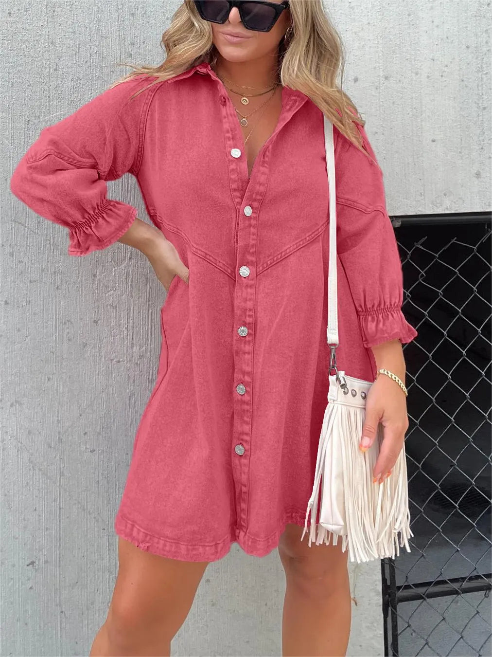 Zephyr | Elegance - Gewaschene Zephyr | Bluse mit Puffärmeln - Trendy und stilvolle Damenbluse