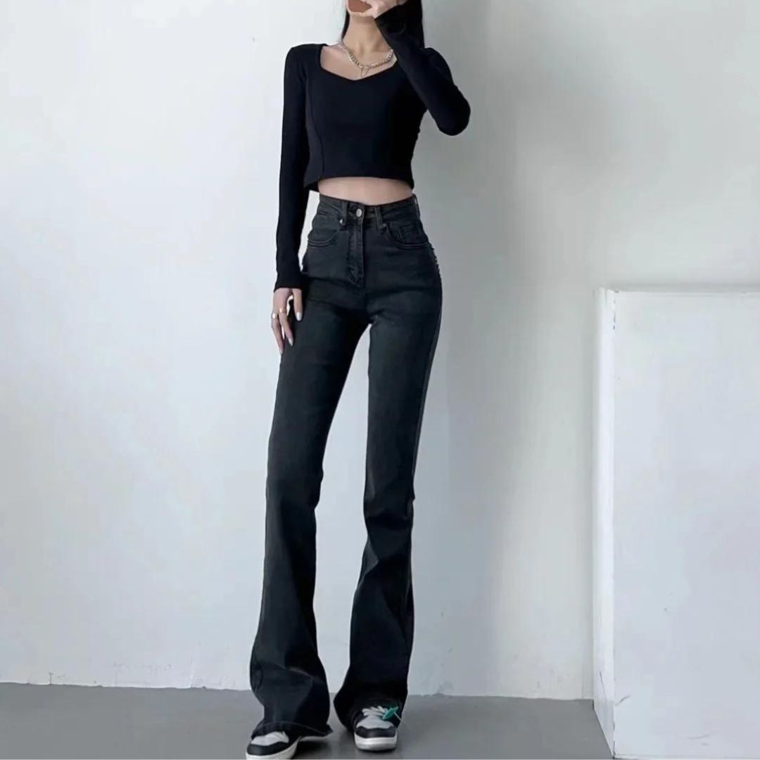 Siena | Jeans mit Herzfransen und Hochbund für einen verspielten Look