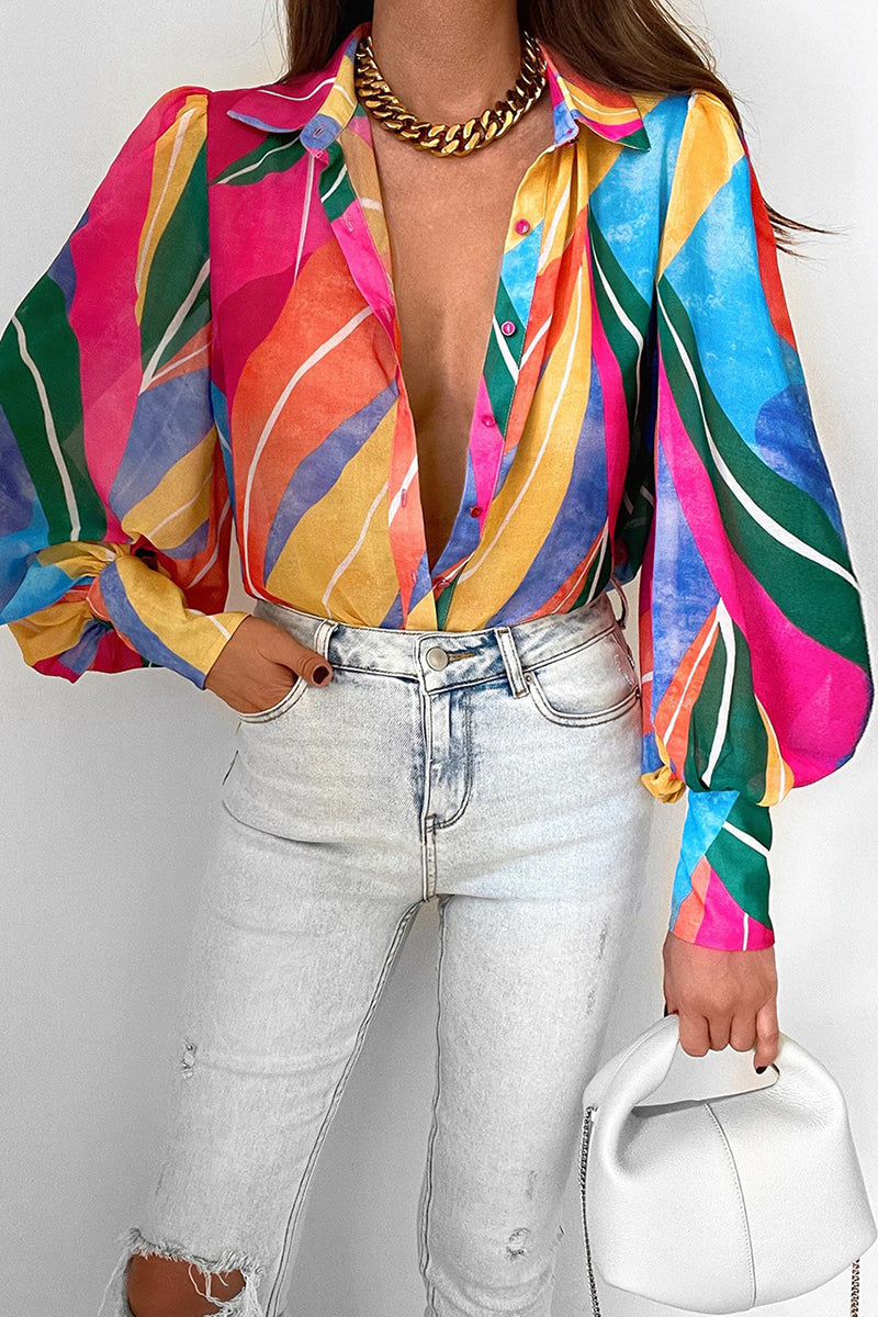 Zephyr | Bluse mit geblümtem Kragen