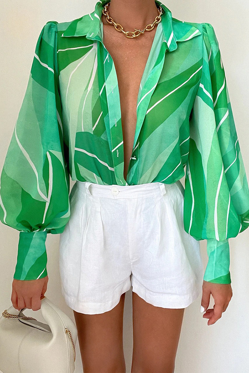 Zephyr | Bluse mit geblümtem Kragen