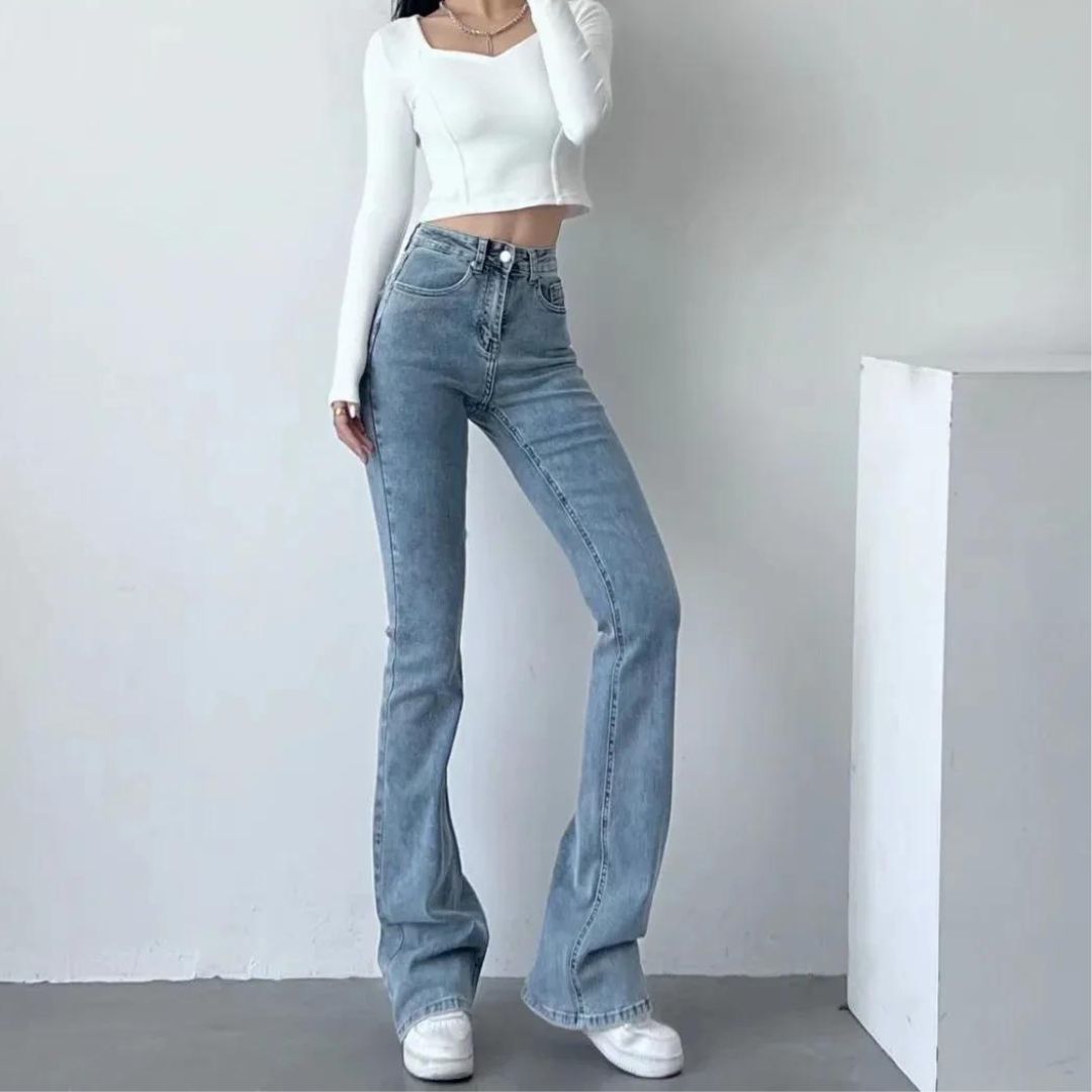 Siena | Jeans mit Herzfransen und Hochbund für einen verspielten Look