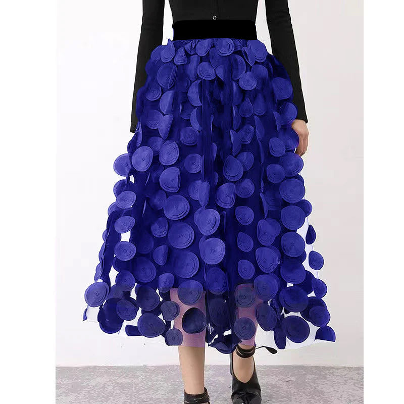 Celestine | Tüllrock mit Elegantem Dot Patchwork Design für Frauen
