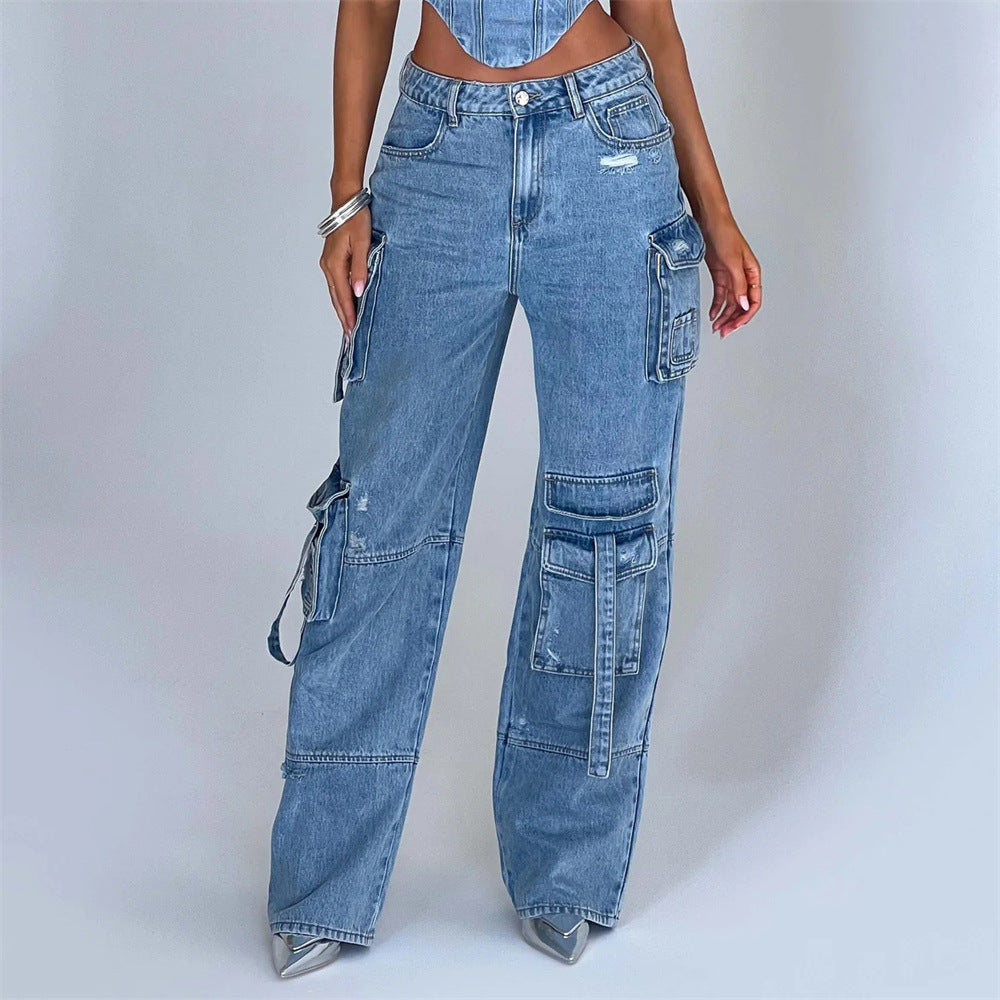 Lyra | Denimhose mit Bequemer Passform und Weitem Bein für Damen