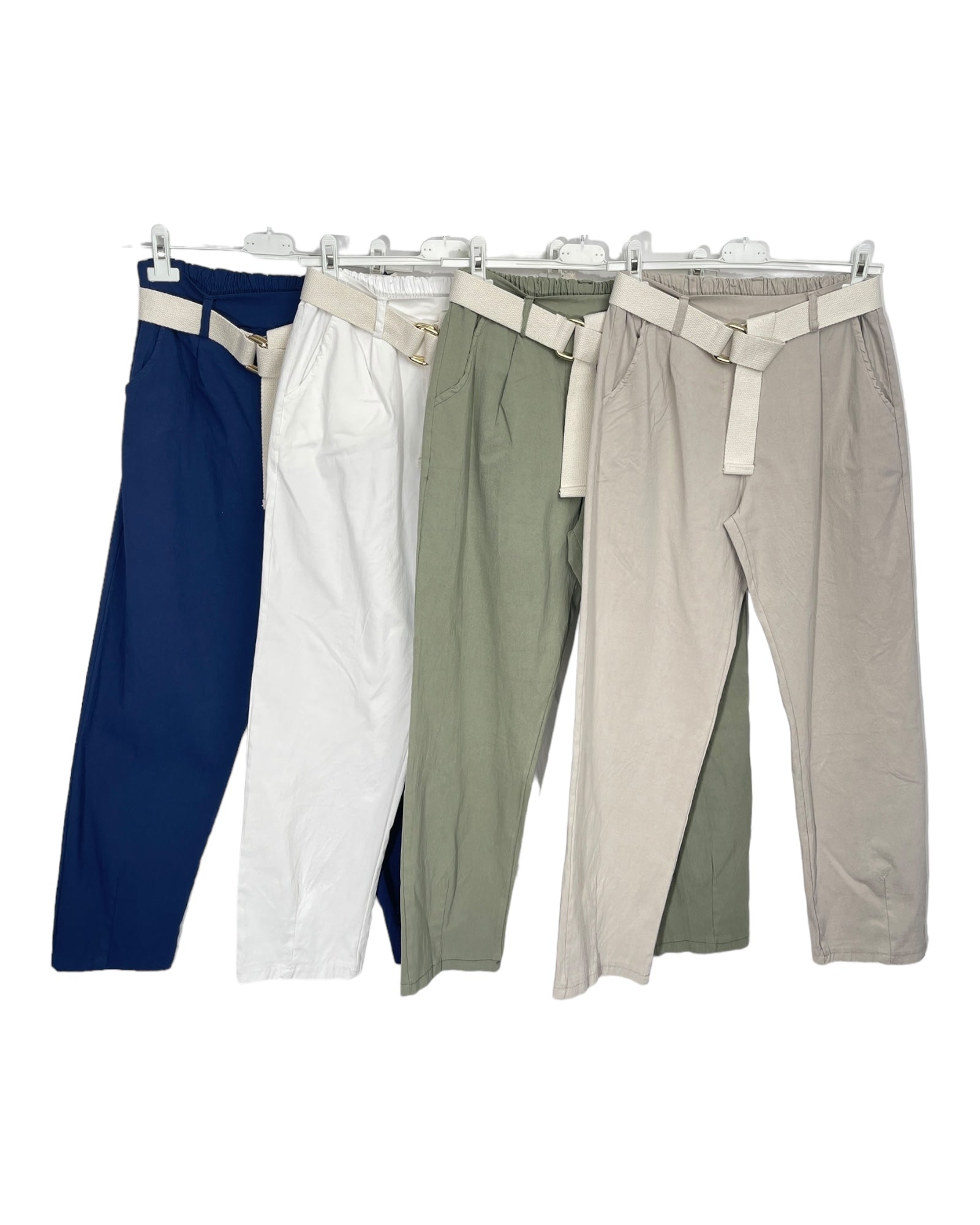 Livia | Schlupfhose mit Gummizug und Gürtel für einen eleganten Look