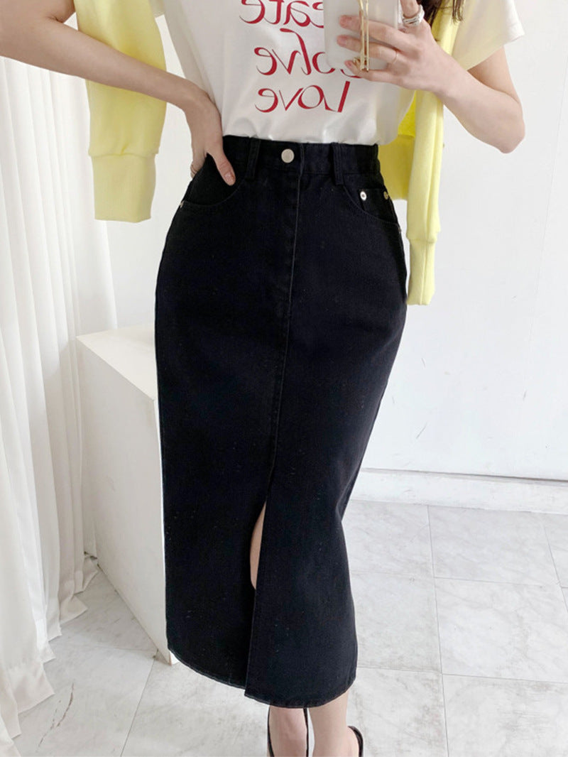 Celina | Jeansrock mit Eleganter Silhouette und Hoher Taille für Damen