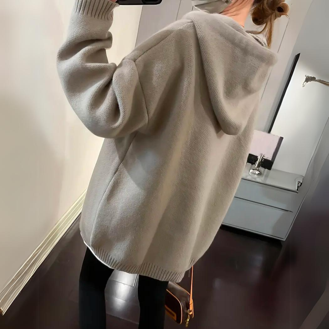 Liora | Hoodie mit Flauschigem Material und Geräumiger Kapuze für Damen