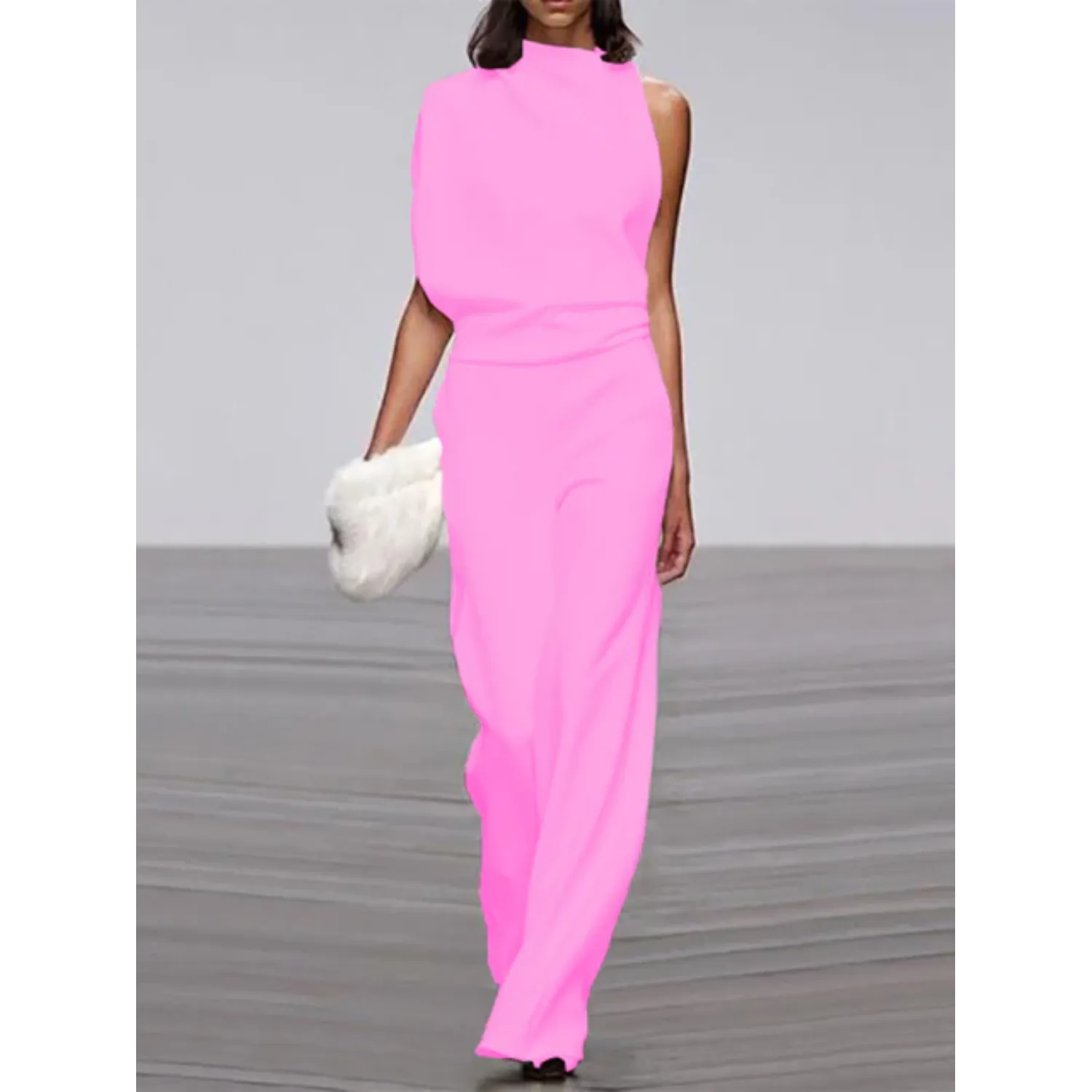 VIDA Ärmelloser Jumpsuit für Frauen mit weitem Bein