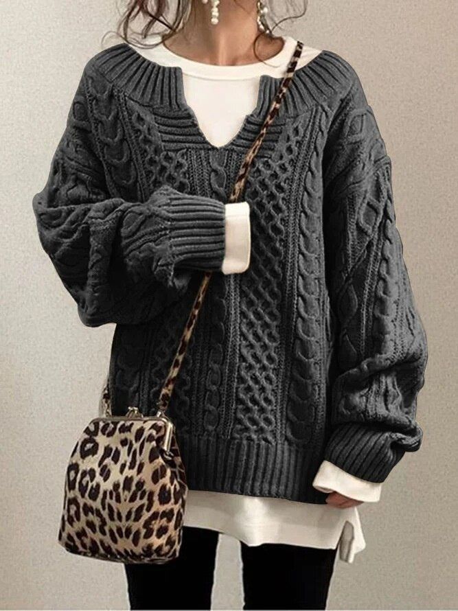 Siena | Oversized-Zopfpullover mit Weichem Material und Kuscheligem Komfort für Frauen