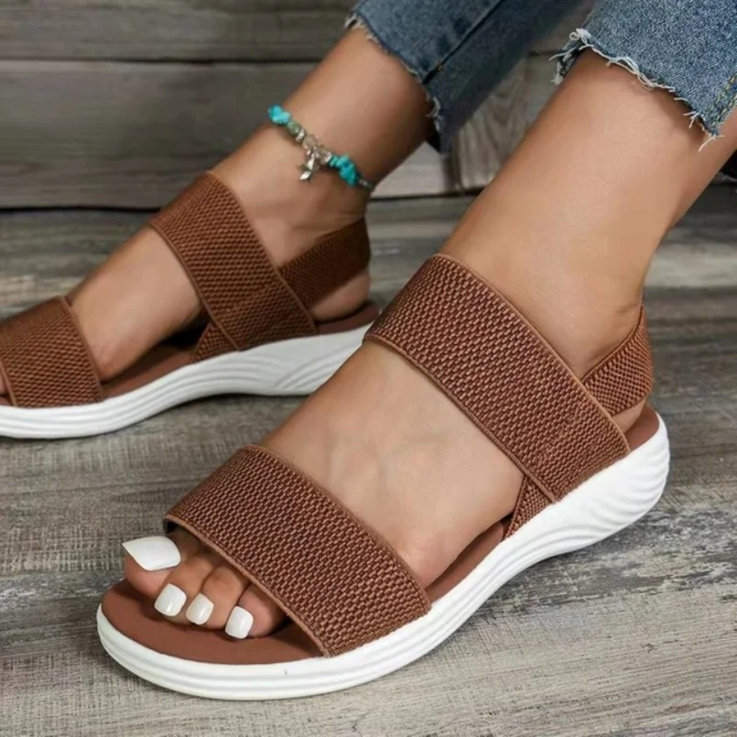 VIDA Damen Sandalen mit Mesh-Riemen
