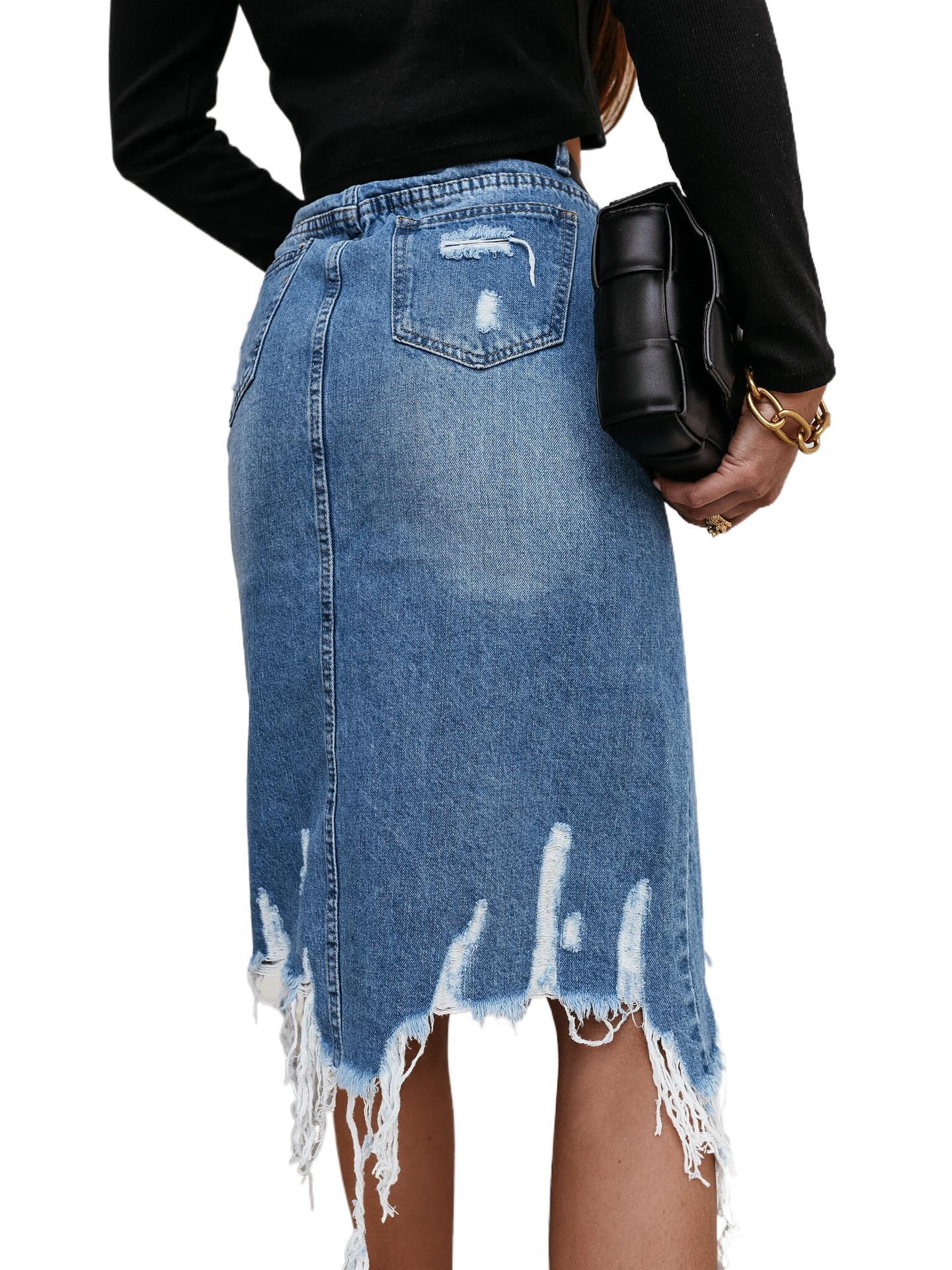 Livia | Denim-Rock mit Eleganter Silhouette und Bequemlichkeit für Damen