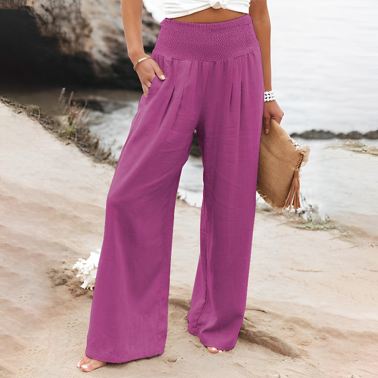 Aurelia | Hose mit Weiten Beinen und Bequemem Schnitt für Damen