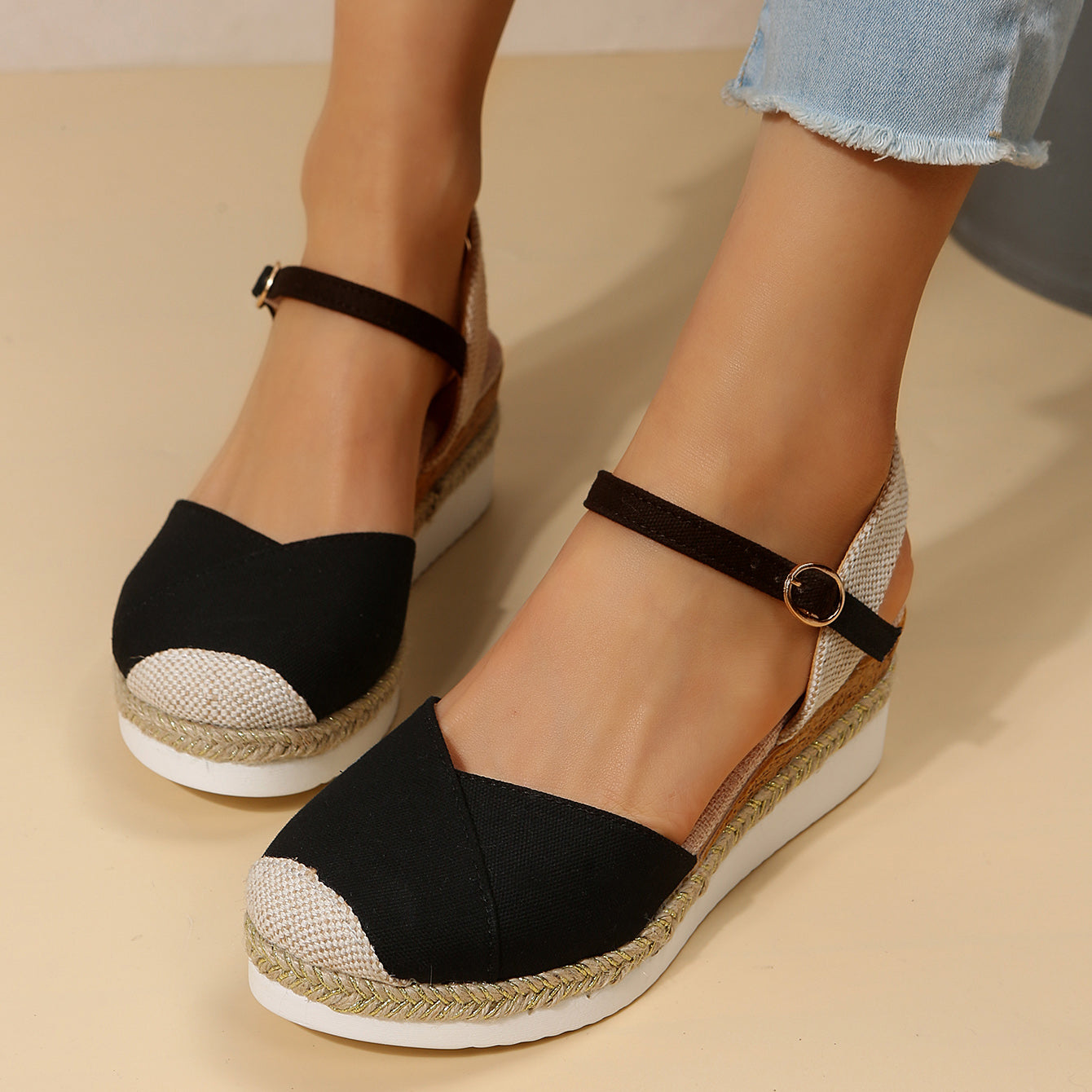 Gina - Bequeme Plateau-Sandalen