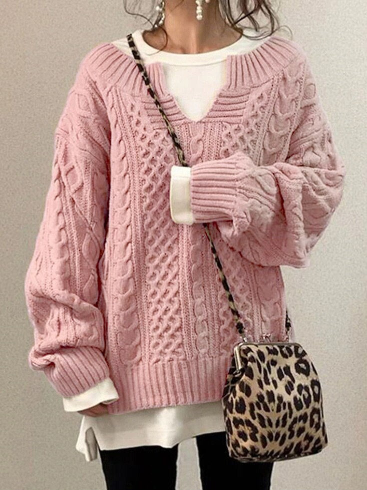 Siena | Oversized-Zopfpullover mit Weichem Material und Kuscheligem Komfort für Frauen