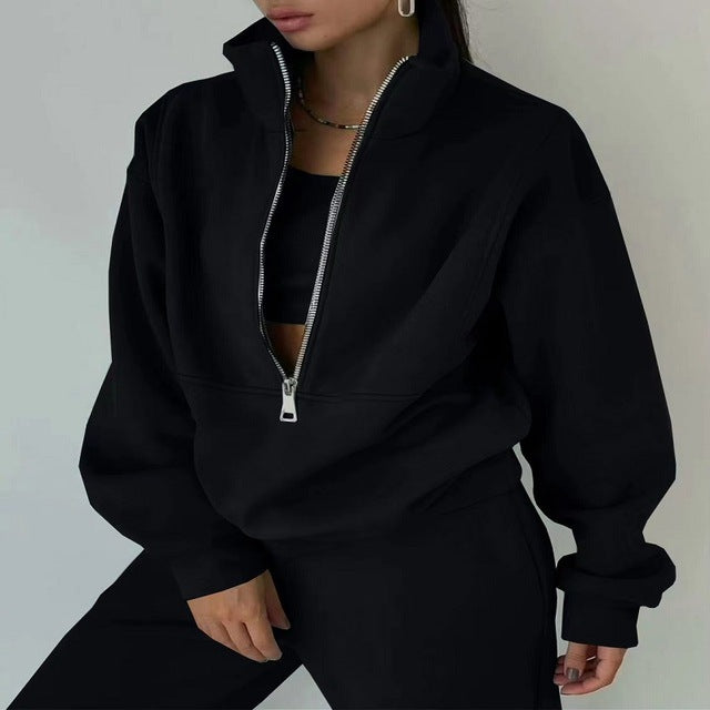 Liora | Sweatshirt und Hose mit Reißverschluss für stilbewusste Damen