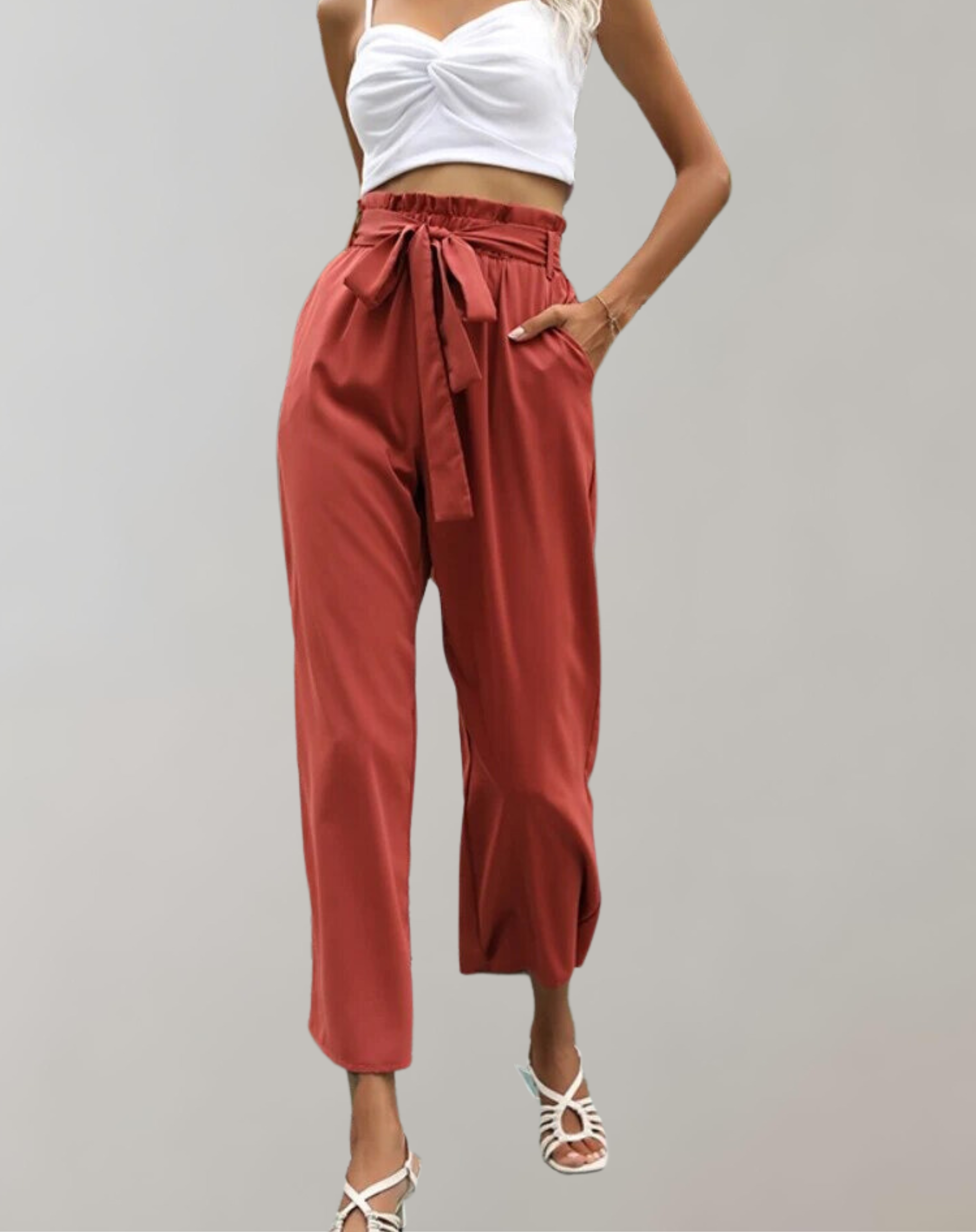 Amara | Damenhose mit Lässigem Schnitt und Modischem Schnürdesign für Jede Gelegenheit