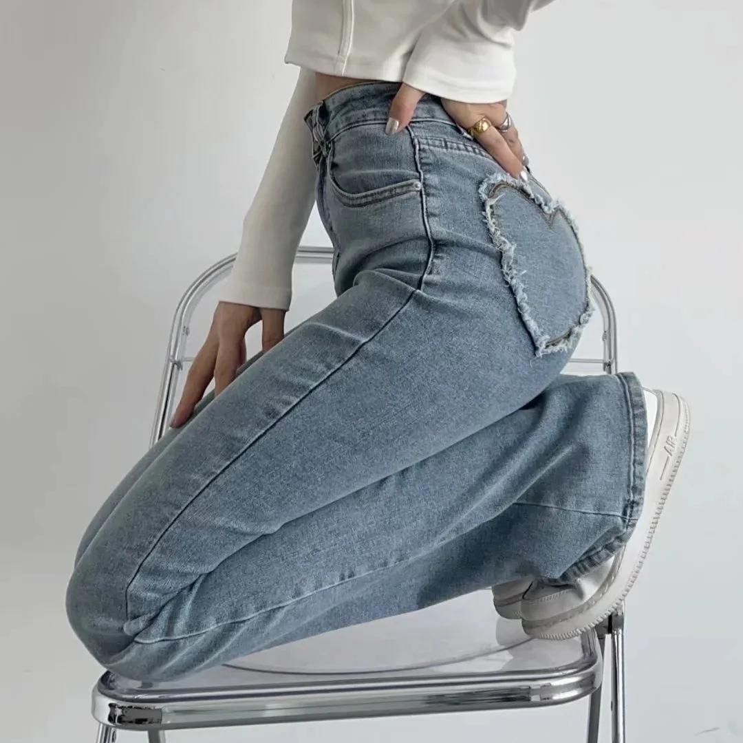 Siena | Jeans mit Herzfransen und Hochbund für einen verspielten Look