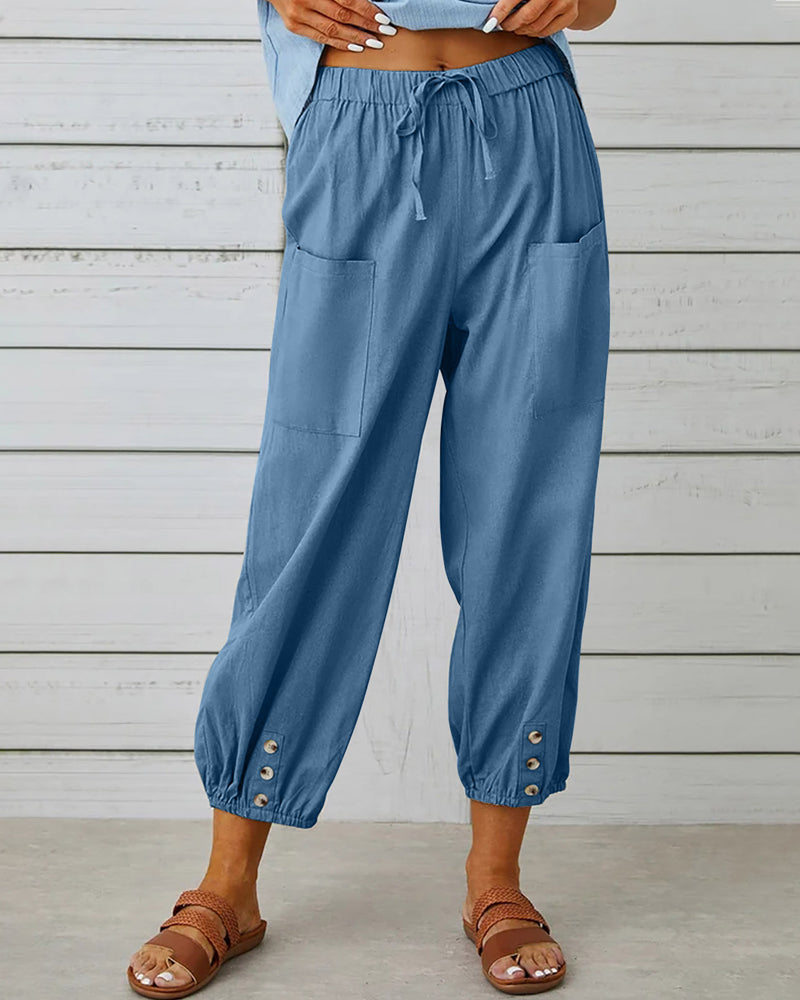 Livia | Hose mit Hoher Taille und Bequemer Passform für Frauen
