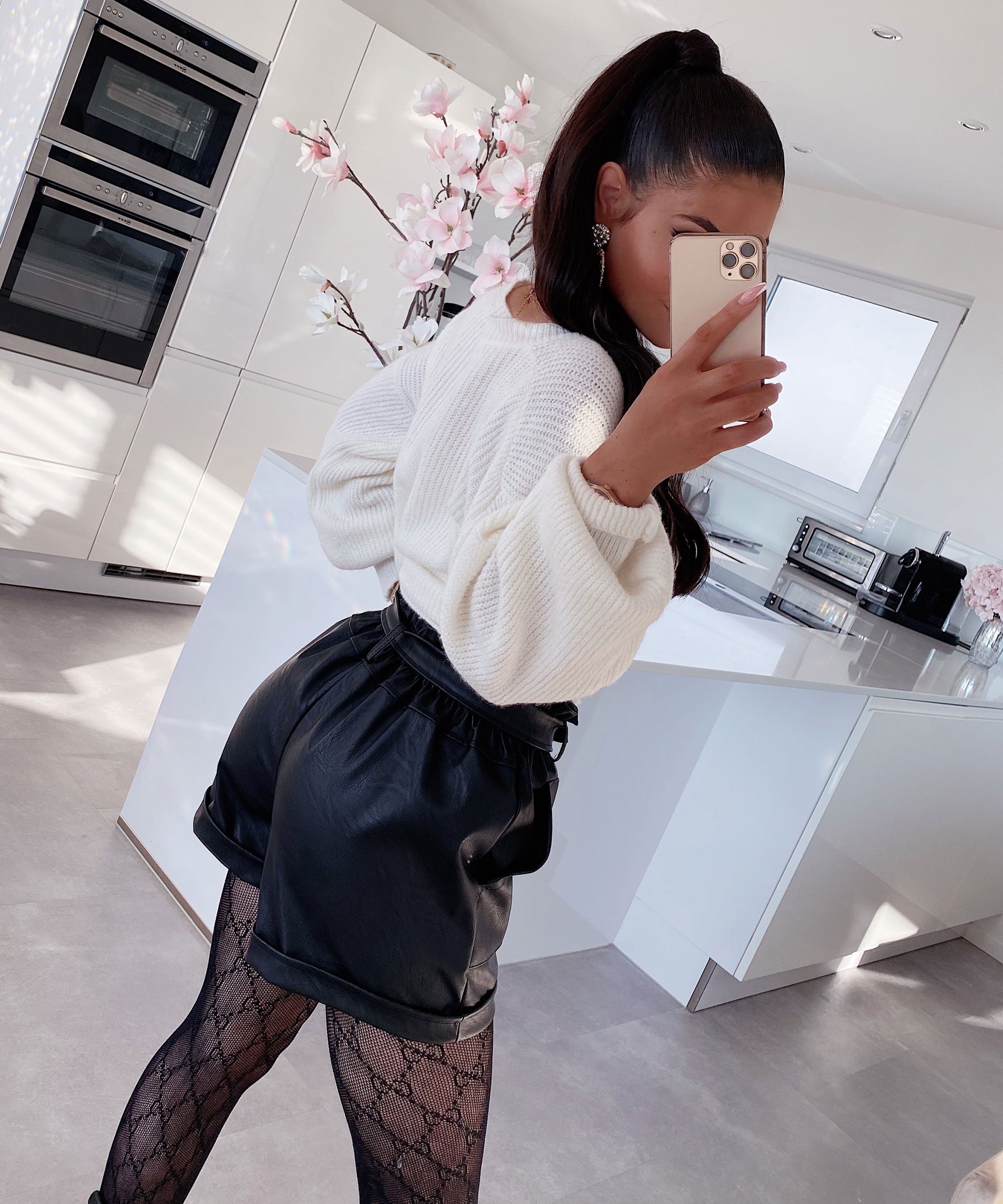 Celestia | Shorts aus Kunstleder mit Eleganter Passform für Frauen