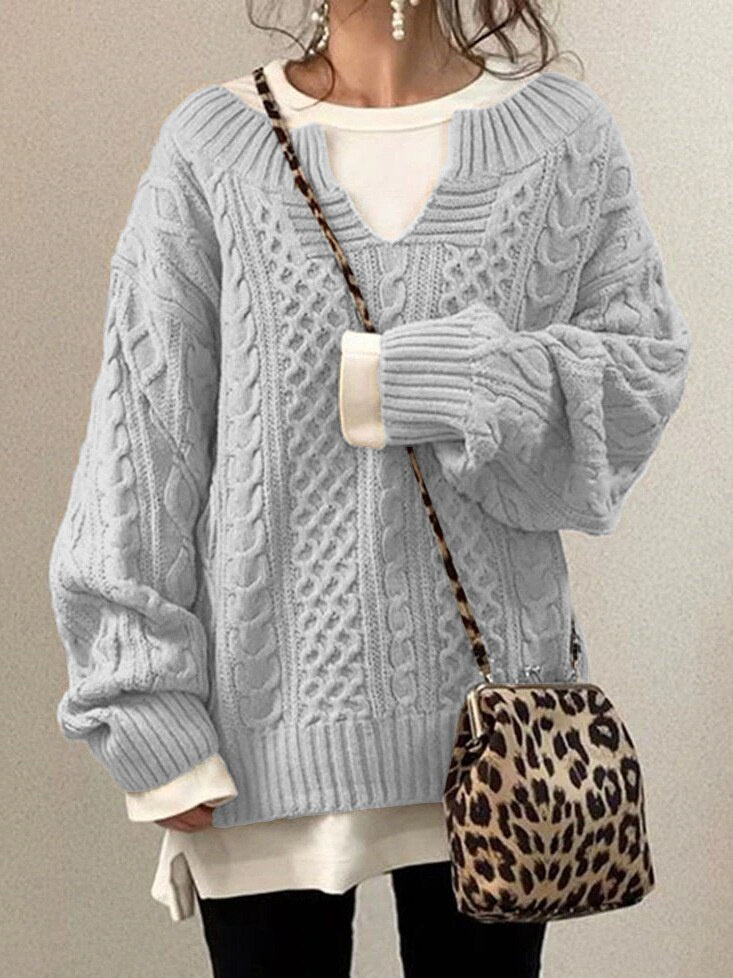 Siena | Oversized-Zopfpullover mit Weichem Material und Kuscheligem Komfort für Frauen