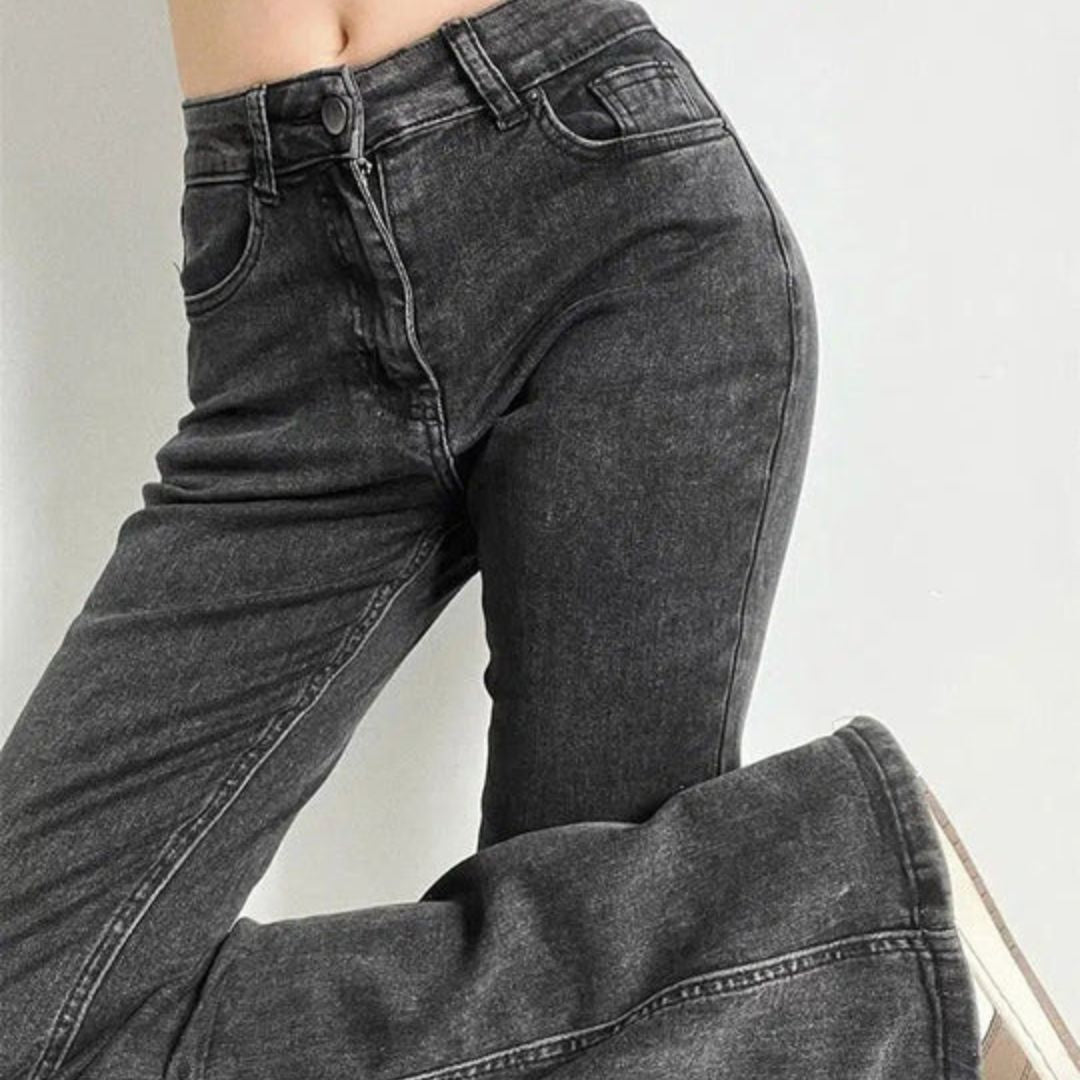 Siena | Jeans mit Herzfransen und Hochbund für einen verspielten Look