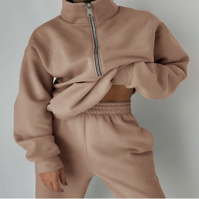 Liora | Sweatshirt und Hose mit Reißverschluss für stilbewusste Damen