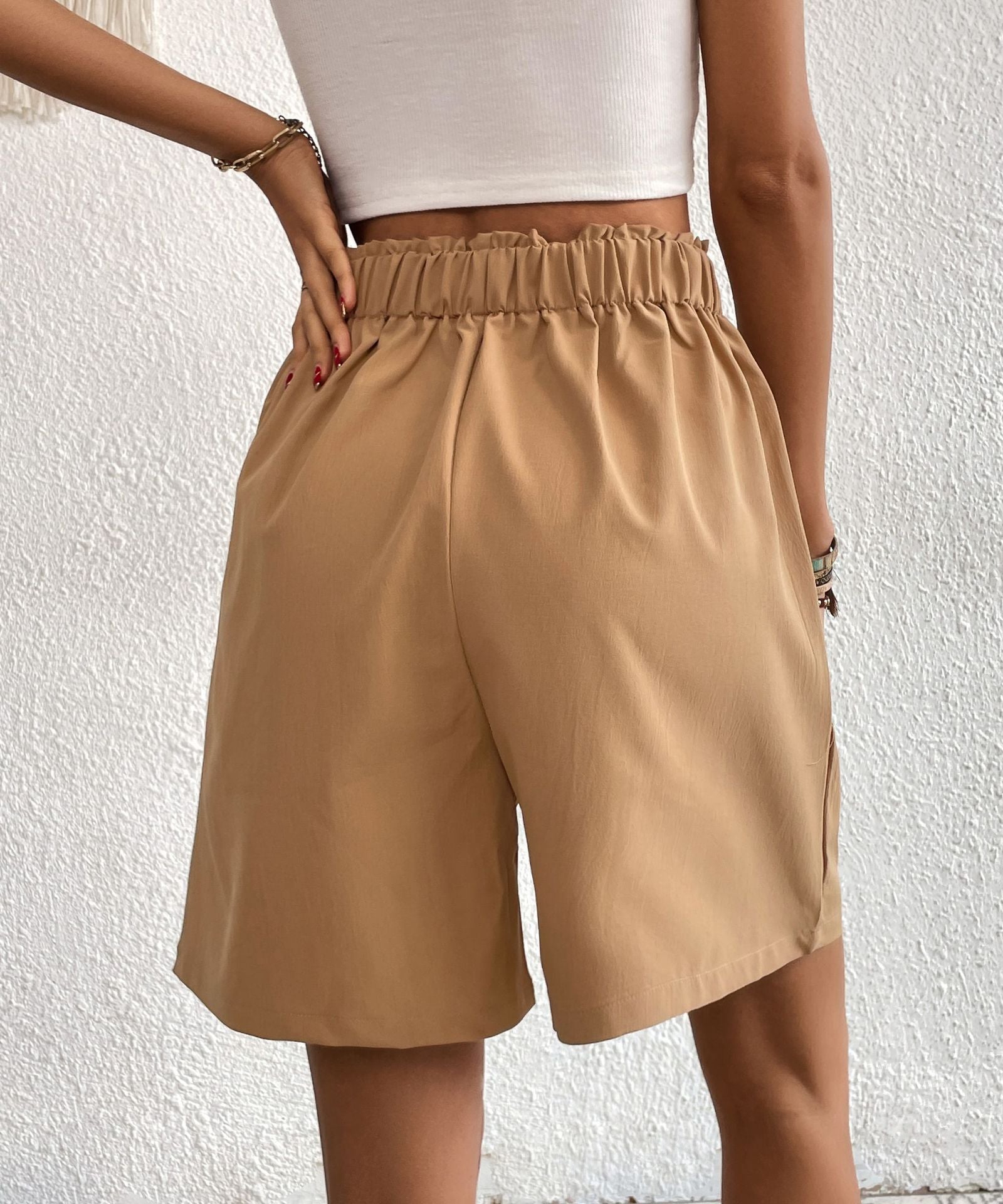 Liora | Shorts mit Hoher Taille und Weitem Bein für Damen