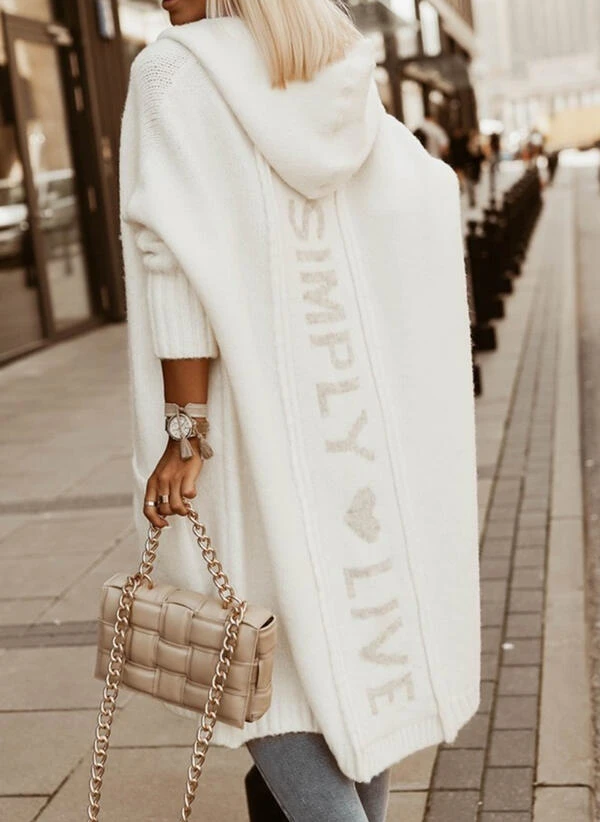 Livia | Strickmantel mit warmer Wolle und lässigem Schnitt für Frauen