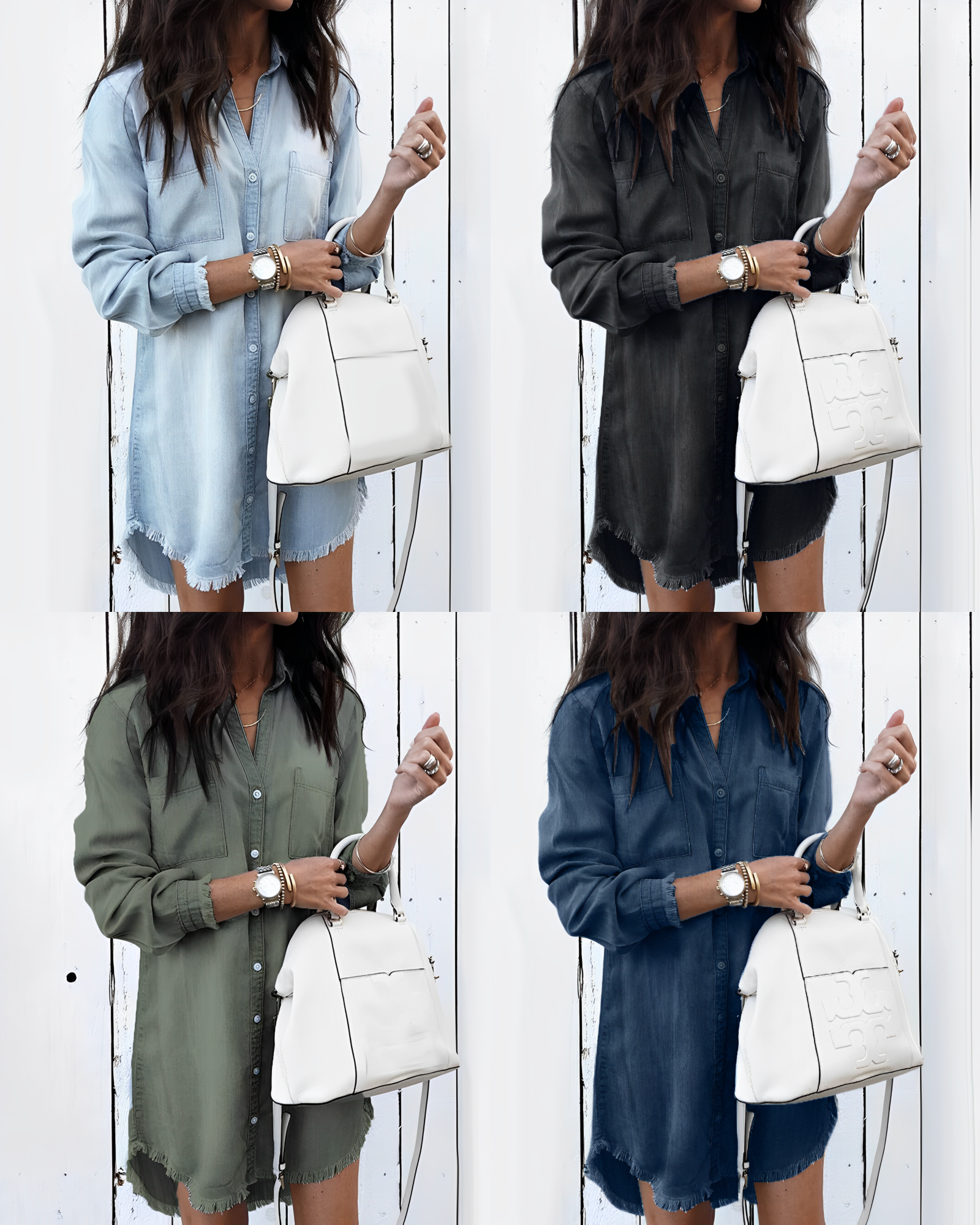 Zephyr | Denim Bluse - Stilvolle Jeansbluse mit Knöpfen für einen lässigen Look