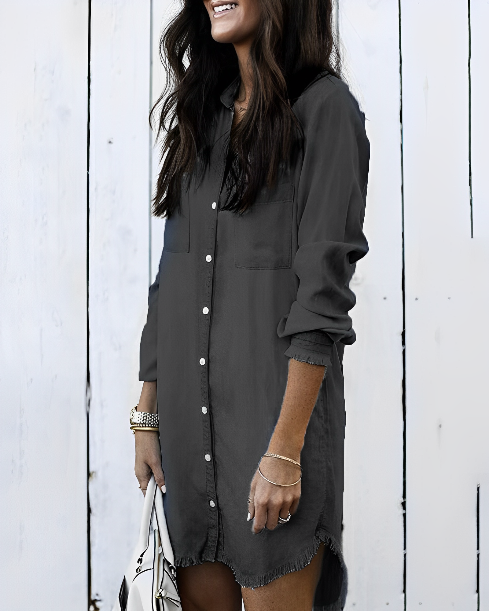 Zephyr | Denim Bluse - Stilvolle Jeansbluse mit Knöpfen für einen lässigen Look