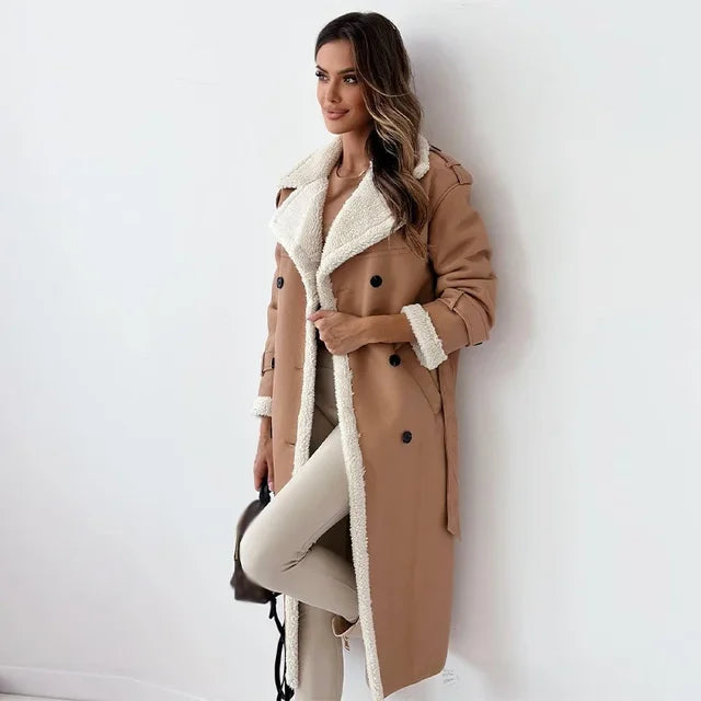 Celestia | Wintermantel aus Lammwolle mit Eleganter Passform für Damen