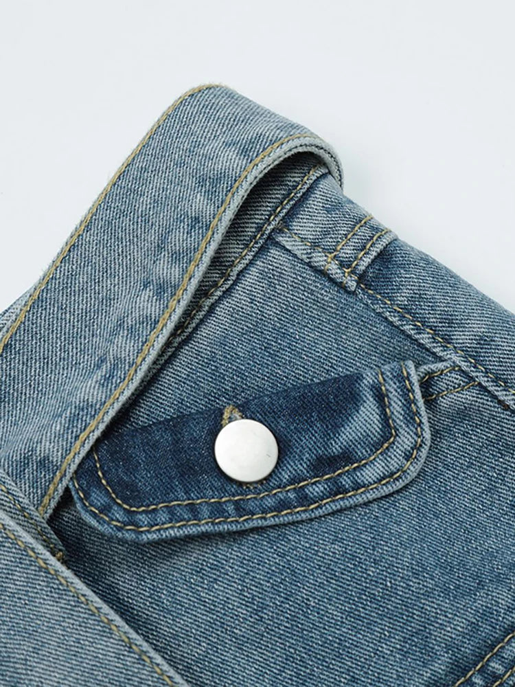Livia | Denim-Rock mit Praktischen Taschen und Modernem Design für Frauen
