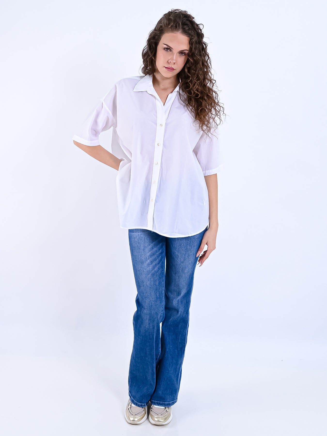 Luna | Hemd mit Eleganter Passform und Halbarm für Damen