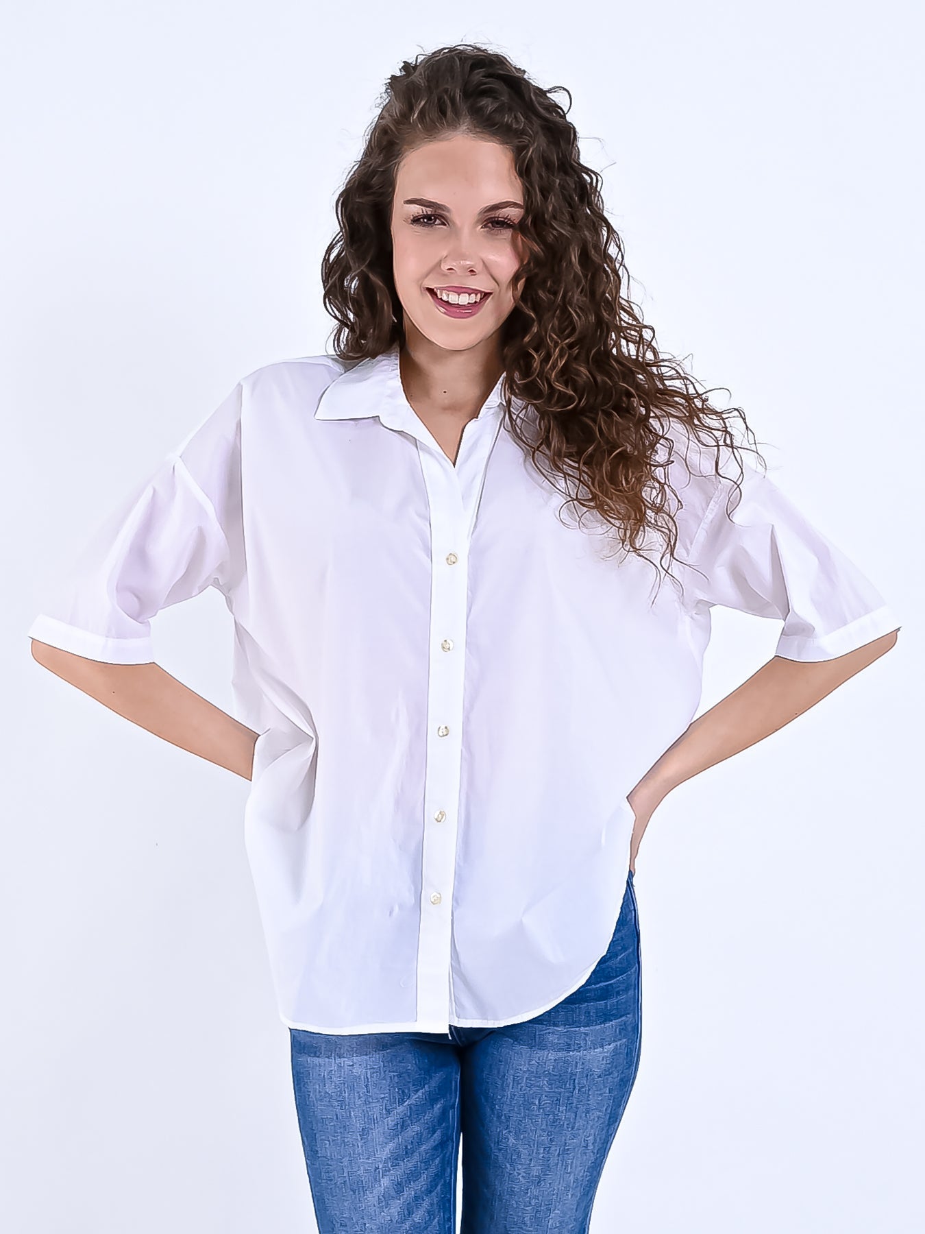 Luna | Hemd mit Eleganter Passform und Halbarm für Damen
