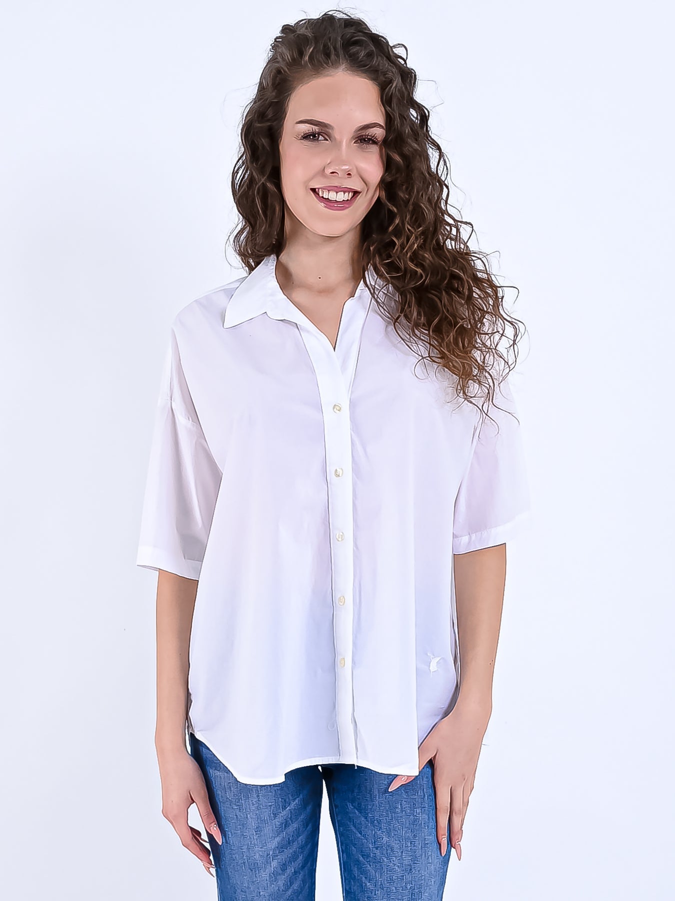 Luna | Hemd mit Eleganter Passform und Halbarm für Damen