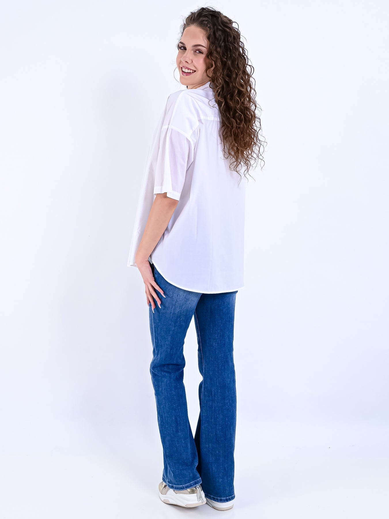 Luna | Hemd mit Eleganter Passform und Halbarm für Damen