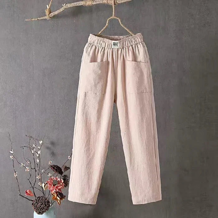 Liora | Weite Hosen mit Dehnbarem Bund und Praktischen Taschen für Damen