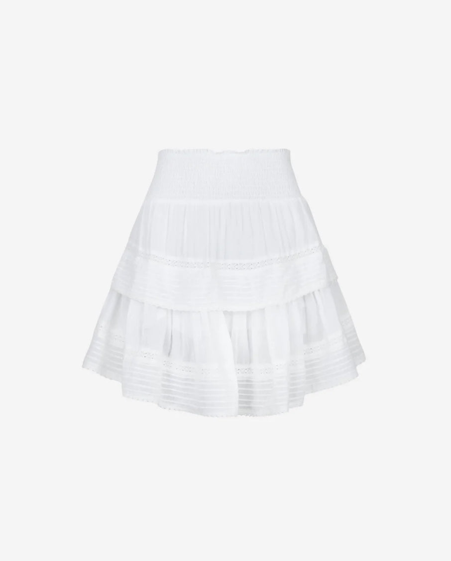 Liora | Voile Rock mit Rüschendetails und Elastischem Bund für Damen