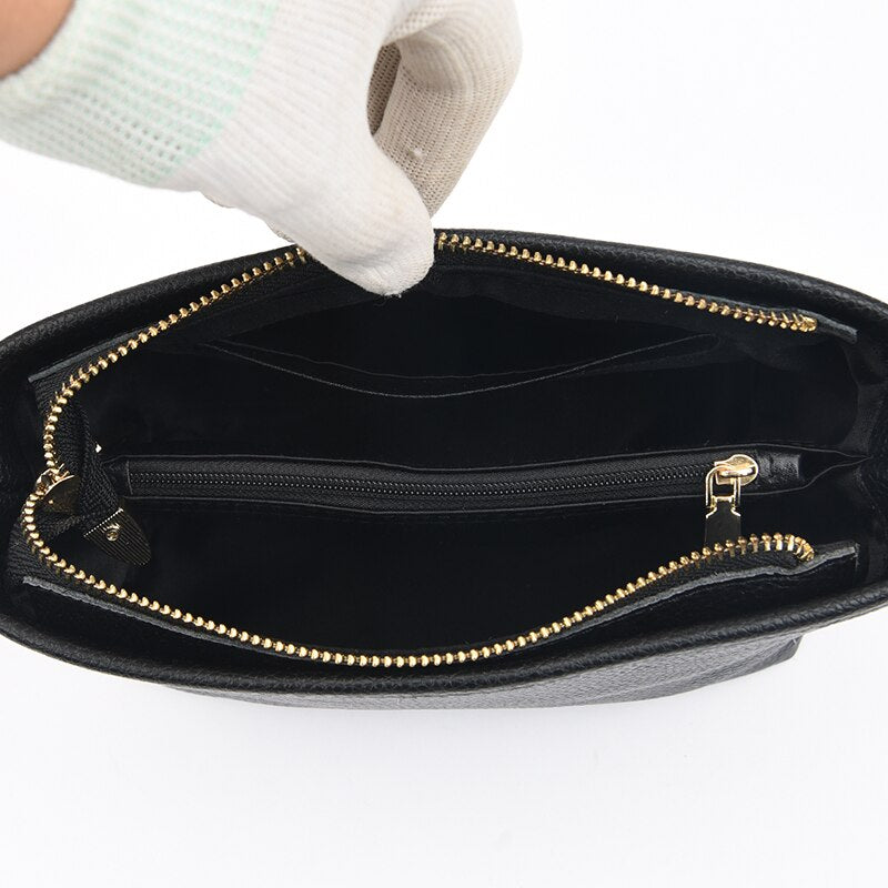 Livia | Umhängetasche aus Leder mit Stilvollem Design und Praktischem Platzangebot für Damen