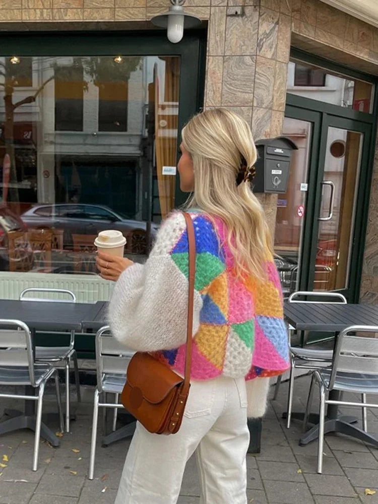 Liora | Wolljacke mit Luxuriösen Puffärmeln und Kuscheligem Komfort für Frauen