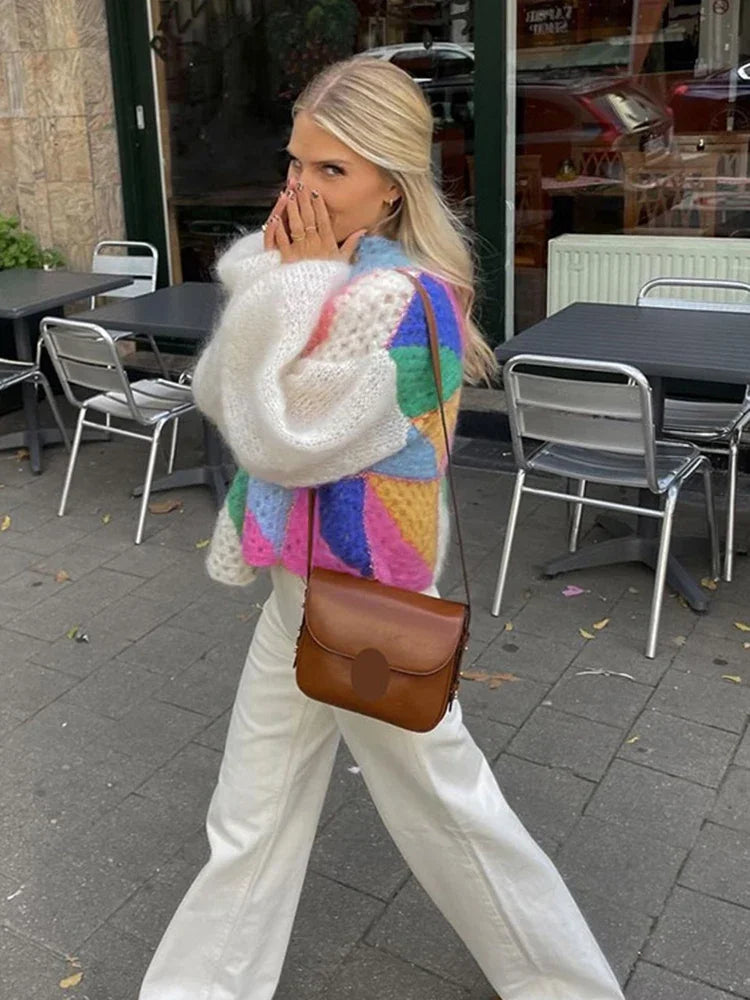 Liora | Wolljacke mit Luxuriösen Puffärmeln und Kuscheligem Komfort für Frauen