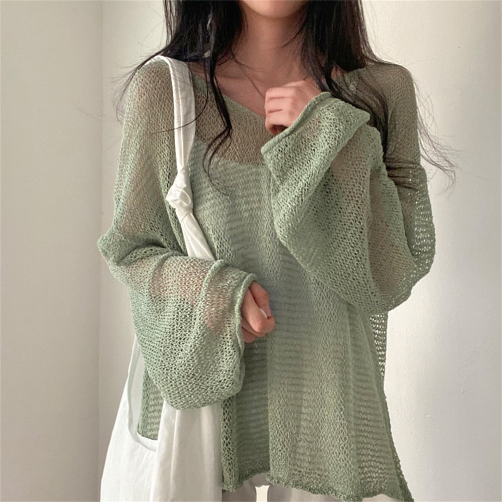 Liora | Strickpullover mit Kunstvollen Durchbruchmustern für Damen